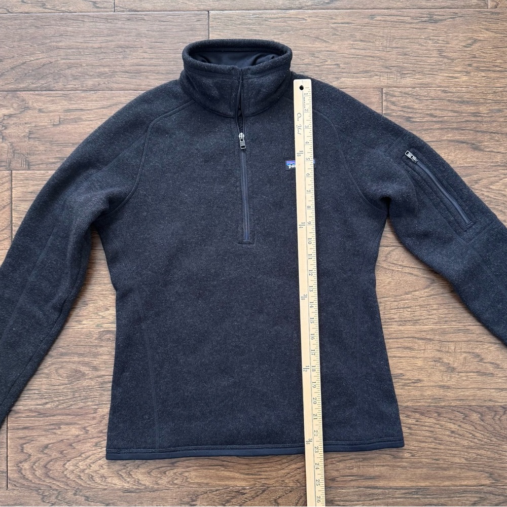 Patagonia Women’s Better Sweater Quarter 1/4 Zip Fleece Black Size Small - Picture 5 of 11